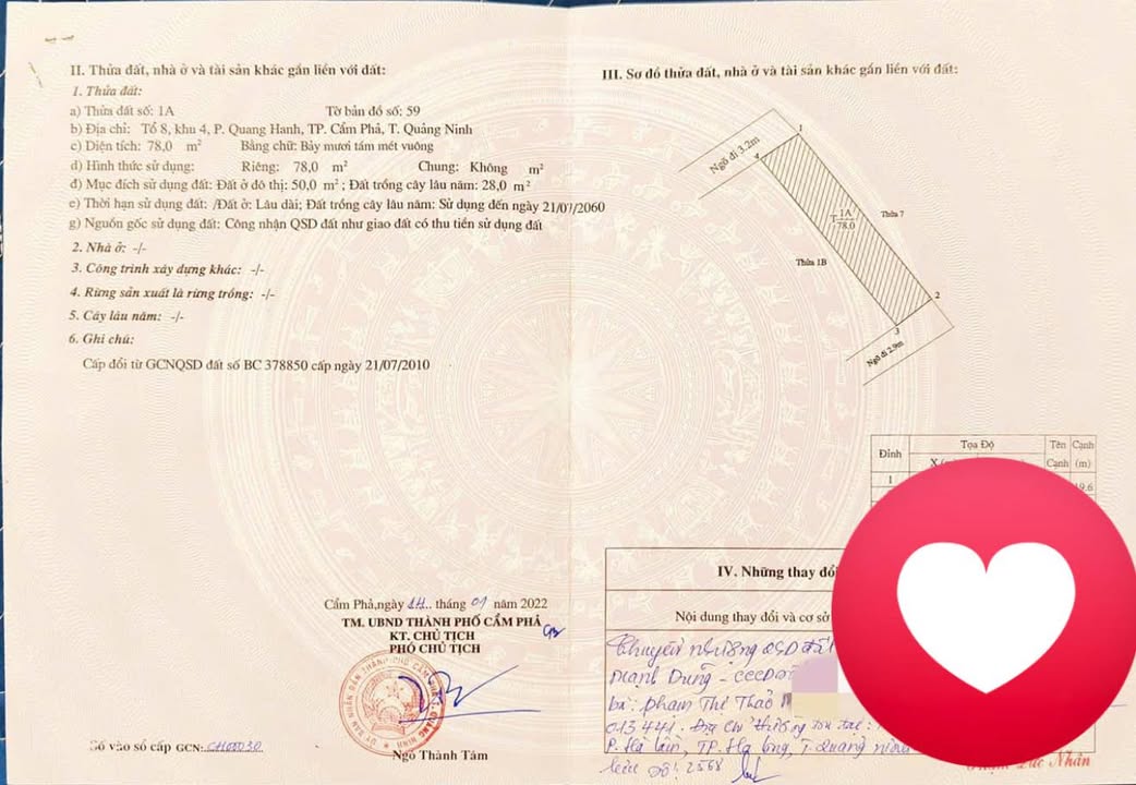 Đất nền 2 mặt ngõ tại Km 9 Quang Hanh 78m² giá 600 triệu - Cơ hội đầu tư tuyệt vời!