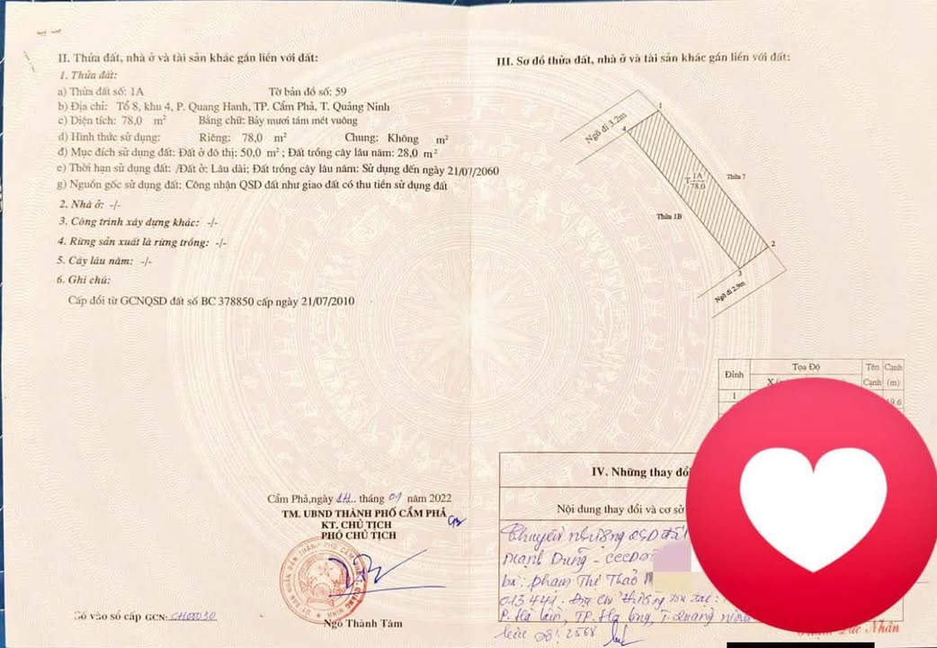 Đất 2 mặt ngõ Quang Hanh 78m² giá 600 triệu - Đầu tư sinh lời ngay!