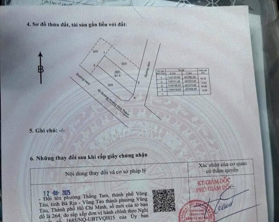 Đất xây nhà nghỉ Vũng Tàu 88m² giá 11.5 tỷ - Cơ hội đầu tư hấp dẫn!