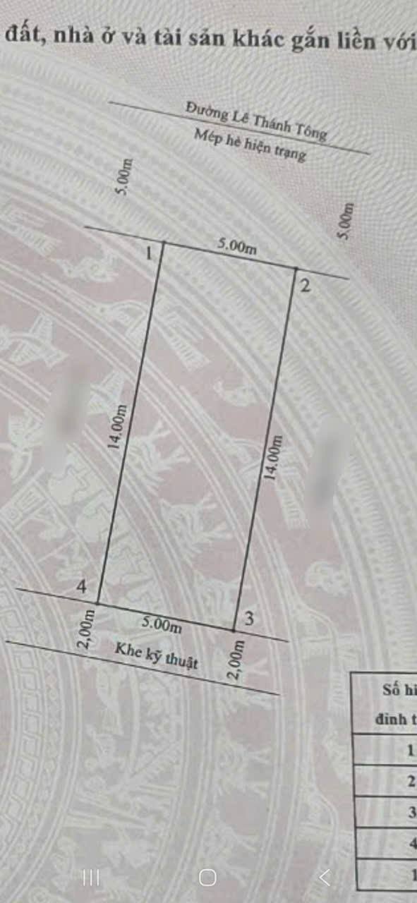 Đất TĐC mặt đường Lê Thánh Tông, An Dương, 70m² giá 12 tỷ - Lô duy nhất còn lại!