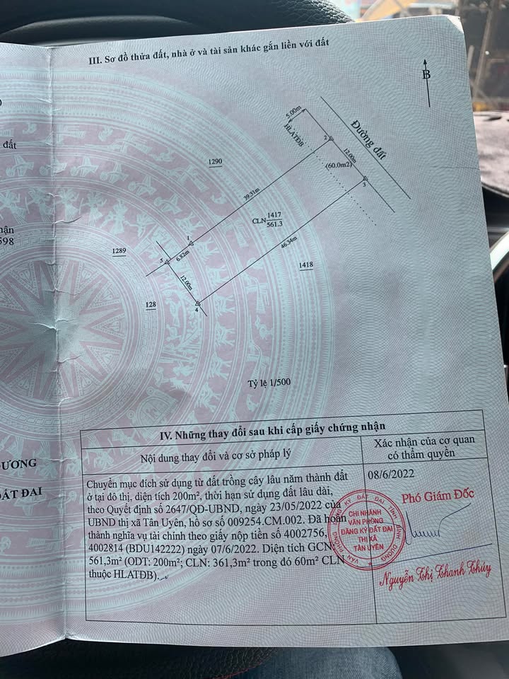 Đất nền thổ cư khu phố 4, phường Hội Nghĩa, 552m² giá 5 tỷ - Cơ hội đầu tư tuyệt vời!