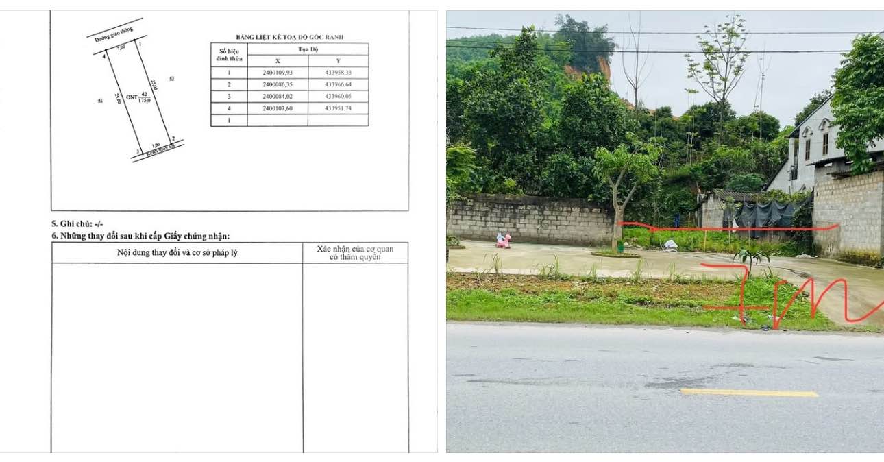 Lô đất thổ cư 175m² tại xã Quang Sơn, Thái Nguyên - Gần Quốc Lộ 1B, giá thỏa thuận!