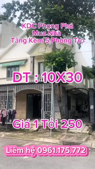 Nhà riêng Bình Chánh 300m² giá 1.25 tỷ - Sổ hồng riêng, gần chợ