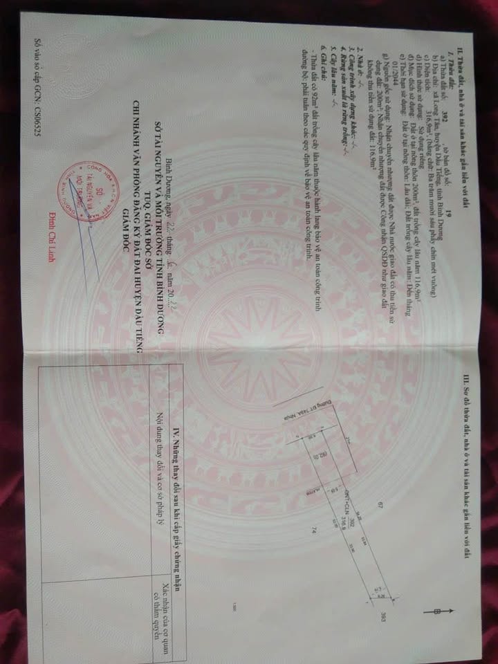 Đất nền Thủ Dầu Một 312m² giá 1.8 tỷ - Cơ hội đầu tư hấp dẫn!