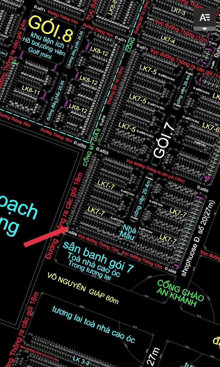 Đất nền Gói 7 Mỹ Gia Nha Trang 177m² giá 10.797 tỷ - Lô góc vị trí đắc địa!