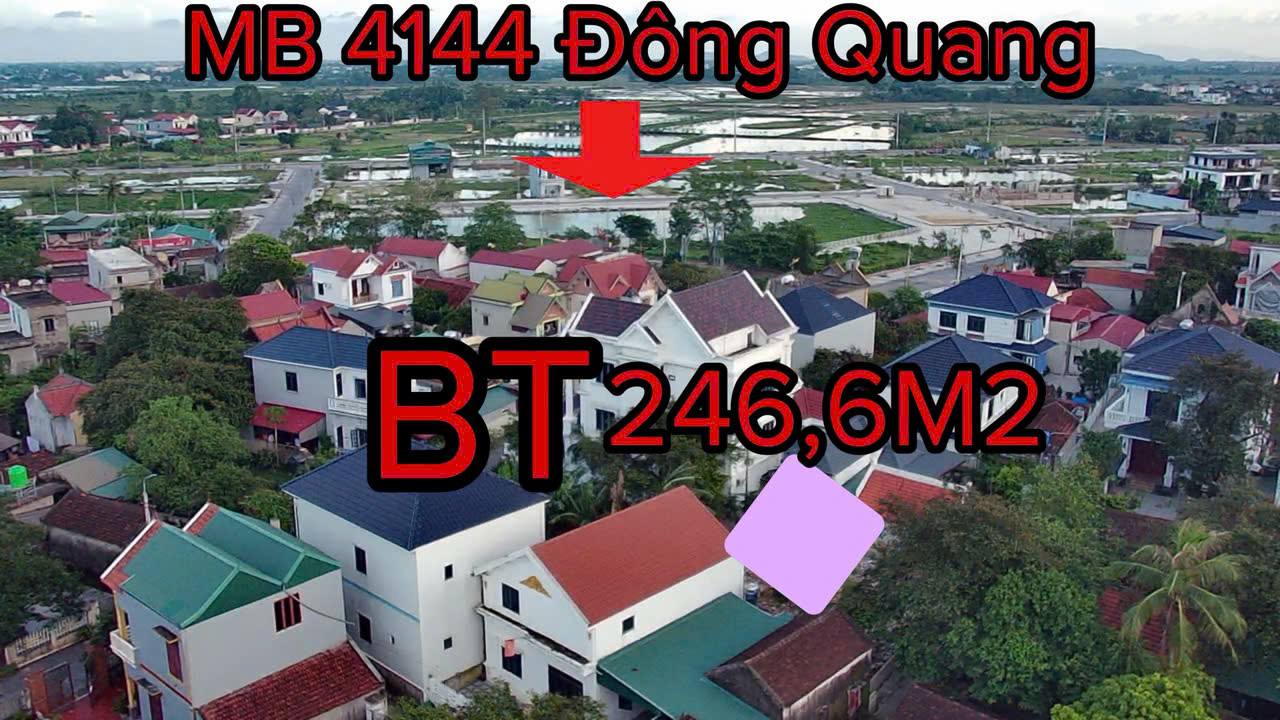 Biệt thự đẹp tại Đông Quang, 246m², giá chỉ 1 tỷ - Đầu tư sinh lời ngay!