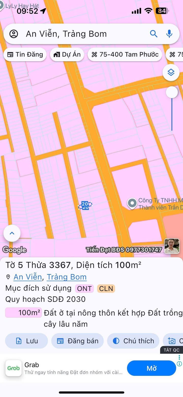 Đất nền ấp 4, An Viễn, Trảng Bom 100m² giá chỉ 800 triệu - Cơ hội đầu tư tuyệt vời!