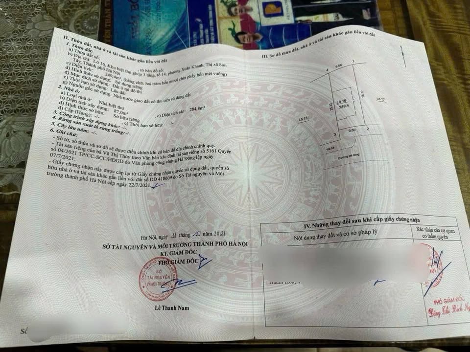 Biệt thự Townhouse 250m² tại Xuân Khanh, Sơn Tây - Giá chỉ 6.25 tỷ!