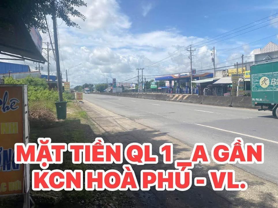 Đất mặt tiền Quốc lộ 1A, xã Phú Quới, Vĩnh Long 1336m² giá 6.9 triệu/m² - Cơ hội đầu tư sinh lời!