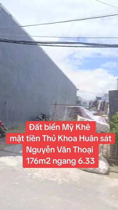 Đất biển Mỹ Khê Đà Nẵng 176m² giá cực rẻ – Sát Nguyễn Văn Thoại!