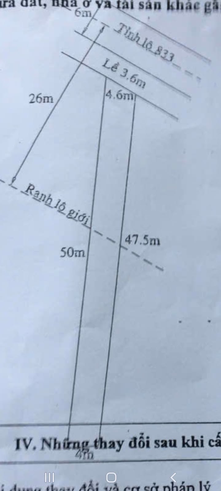 Đất thổ cư mặt tiền đường tỉnh 833, Tân An 195m² giá 2.9 tỷ - Cơ hội đầu tư tuyệt vời!