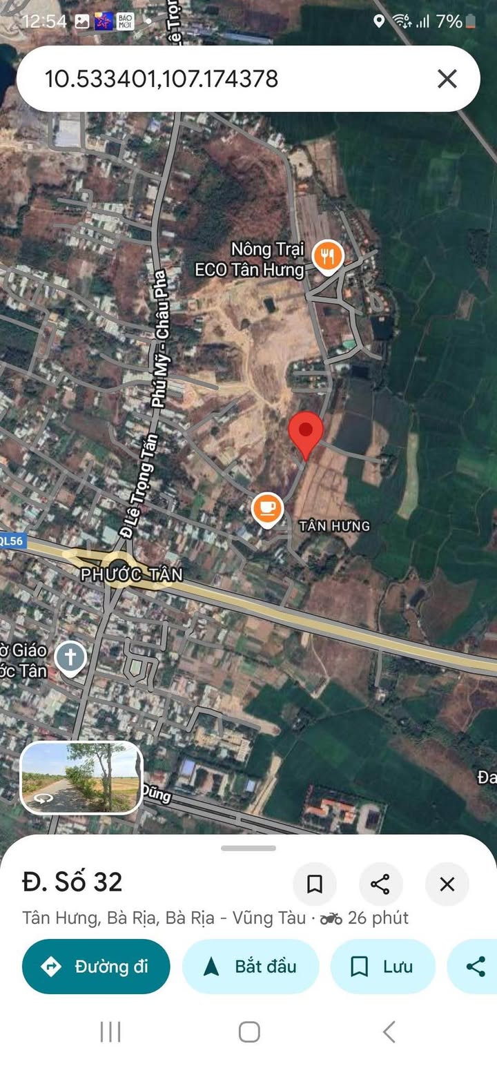 Đất nền Tân Hưng Bà Rịa 2230m² giá 17.5 tỷ - Sổ hồng chính chủ, thương lượng nhẹ!