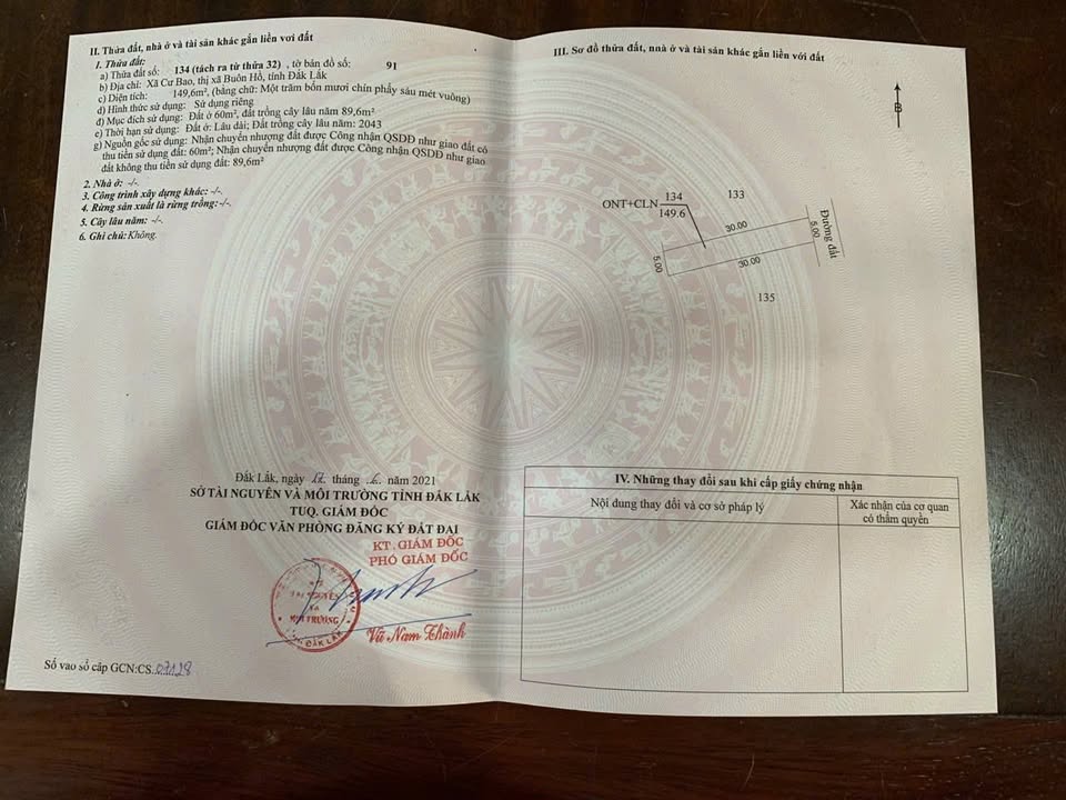 Đất nền phường Cư Bao, Buôn Hồ, 150m² giá 350 triệu - Sổ đỏ chính chủ