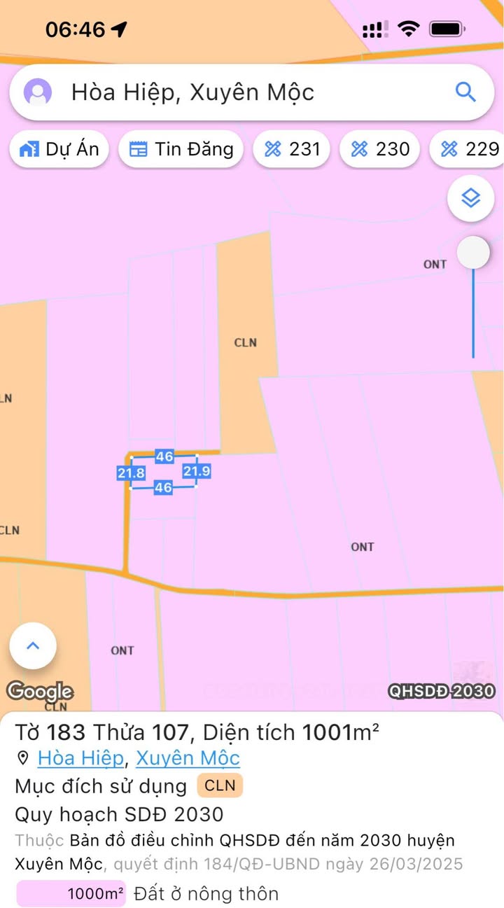 Đất Hòa Hiệp, Xuyên Mộc 1012m² giá 1.3 tỷ - Lô góc tuyệt đẹp!