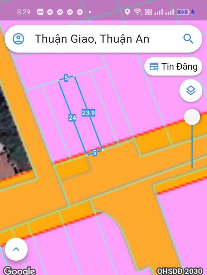 Đất thổ cư 119m² tại phường Thuận Giao, giá 6.1 tỷ - Đầu tư sinh lời ngay!