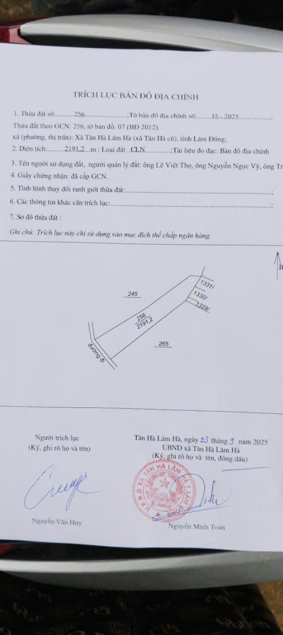 Đất nền Tân Hà 8000m² giá 3 tỷ - Vị trí đắc địa gần chợ