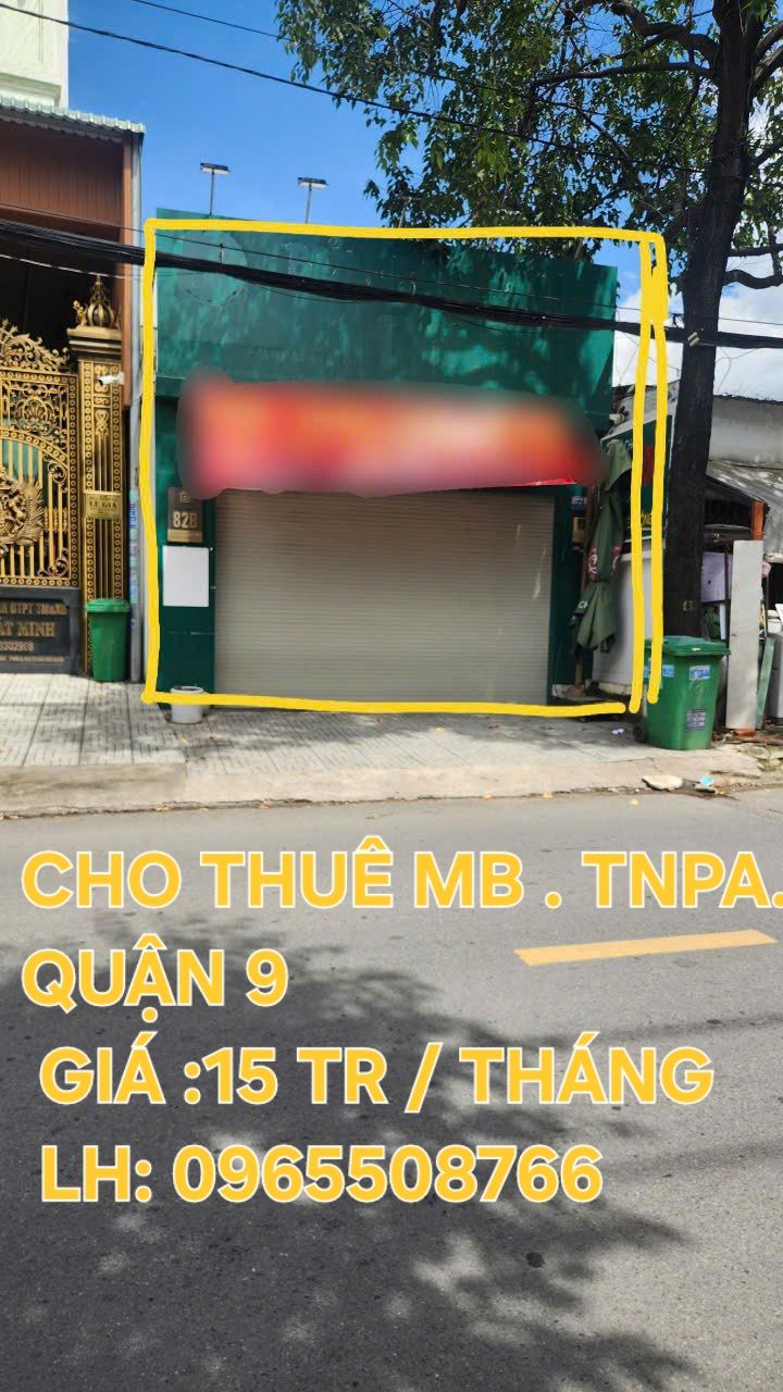Mặt bằng cho thuê tại Tăng Nhơn Phú A, Quận 9 - Diện tích 35m², giá 15 triệu/tháng!
