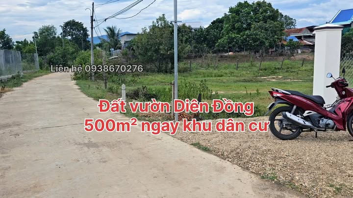 Đất vườn Diên Đồng 500m² giá 450 triệu - Đường bê tông ô tô vào tận nơi!