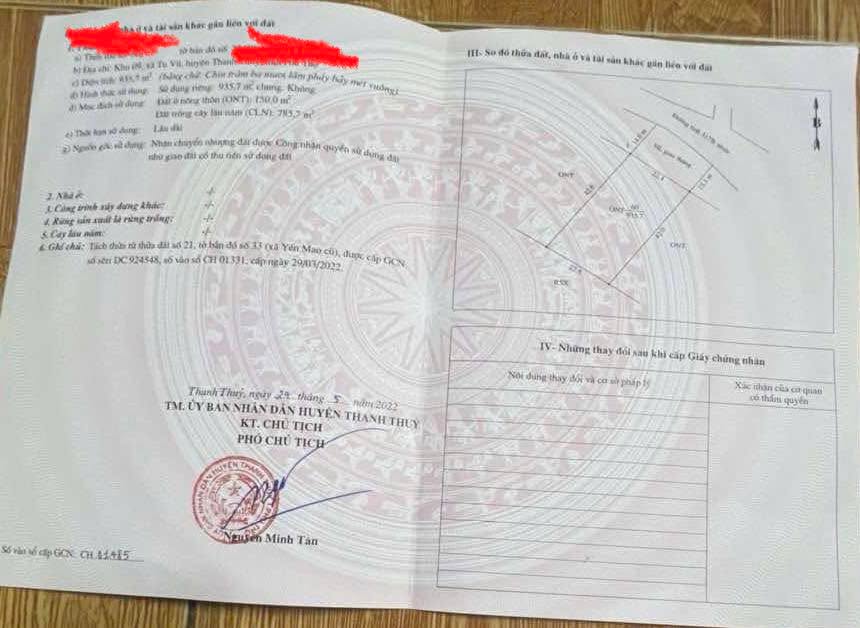 Đất nền mặt đường 317, Thanh Thủy 22m² - Cơ hội đầu tư hấp dẫn!