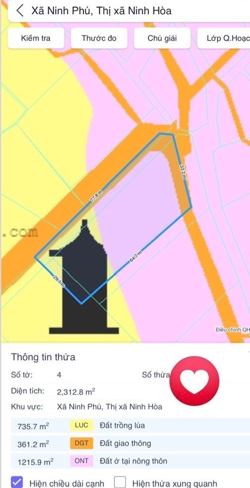 Đất nền Hòa Thắng, Ninh Hòa 2312m² giá 924.31 triệu - Lô góc hai mặt tiền