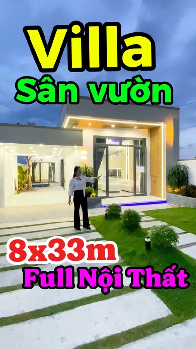 Villa Sân Vườn Phước Hậu, Cần Giuộc 264m² giá 4.45 tỷ - Full nội thất, hồ bơi!
