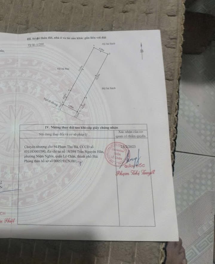 Đất nền Ngõ 398 Trần Nguyên Hãn 72m² giá 2.592 tỷ - Mua đất tặng nhà cấp 4