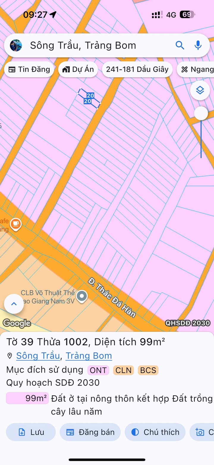 Đất sổ đỏ ấp 5, xã Sông Trầu, Trảng Bom 100m² giá 930 triệu - Sổ hồng thổ cư chính chủ!