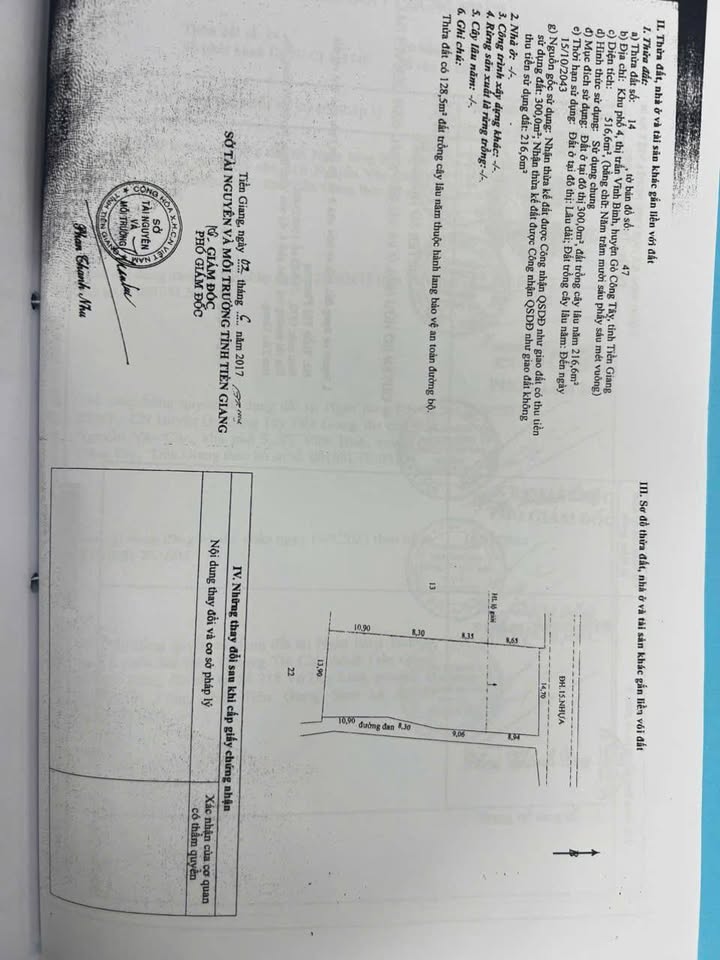 Đất đẹp tặng nhà tại Thị trấn Vĩnh Bình, Tiền Giang - 516m² giá 2.5 tỷ, cơ hội đầu tư hấp dẫn!