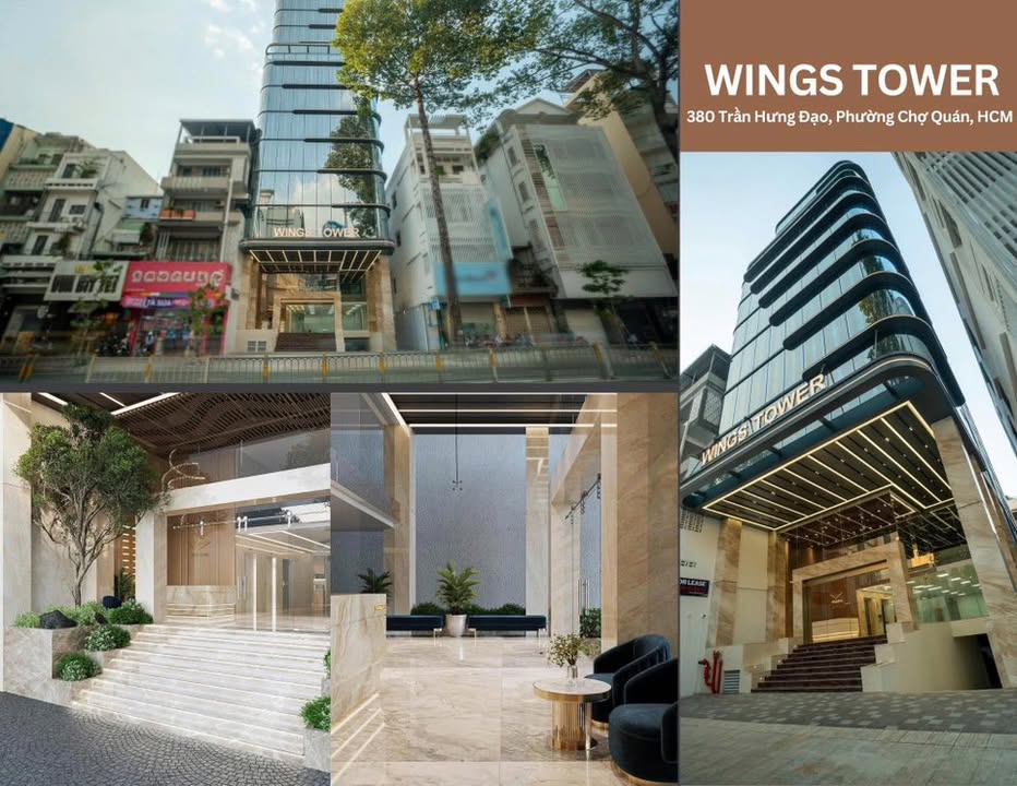 Cho thuê văn phòng cao cấp Wings Tower quận 5 - Diện tích linh hoạt từ 120m² đến 1.000m²