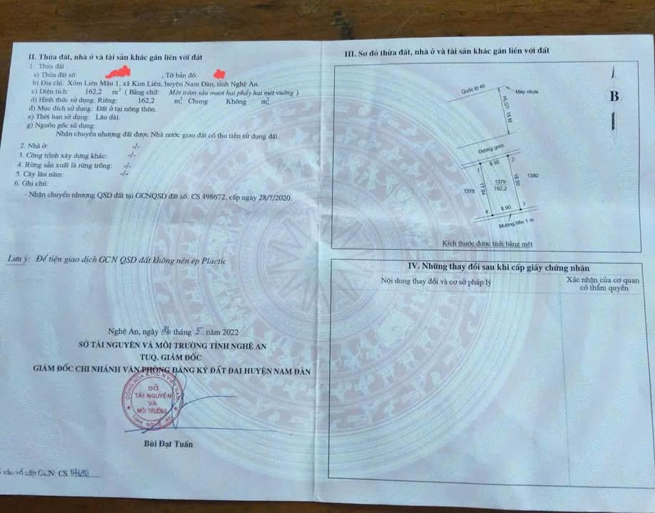 Đất nền Kim Liên, Nam Đàn 162,7m² - Chính chủ bán, tiện xây nhà nghỉ!