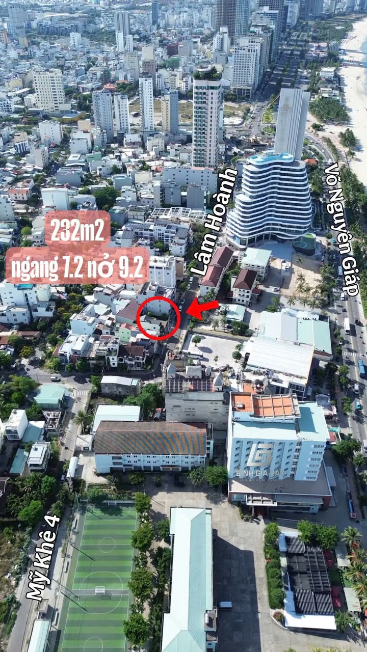 Đất nền Lâm Hoành Đà Nẵng 232m² giá 49.88 tỷ - Cơ hội đầu tư sinh lời cực cao!