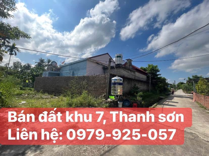 Đất nở hậu 165m² tại khu 7, Thanh Sơn, giá chỉ 1 tỷ - Đầu tư sinh lời ngay!