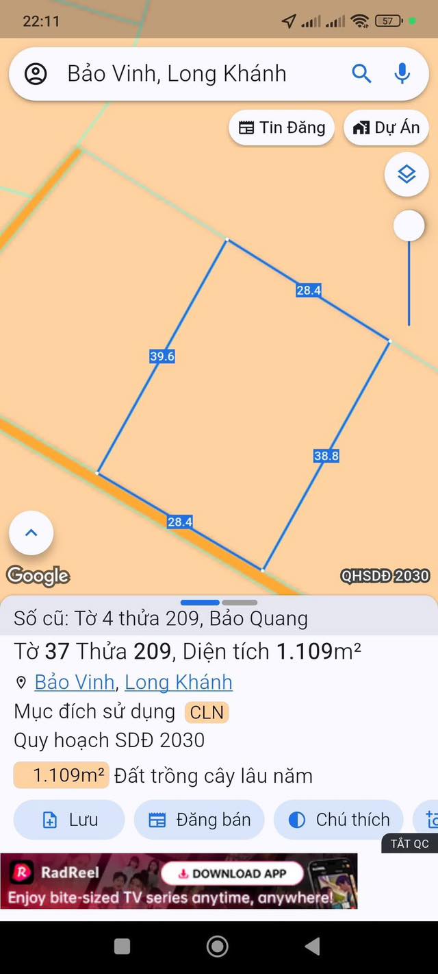 Đất 360m² Bảo Vinh Long Khánh giá 1 tỷ - Cơ hội đầu tư hấp dẫn!