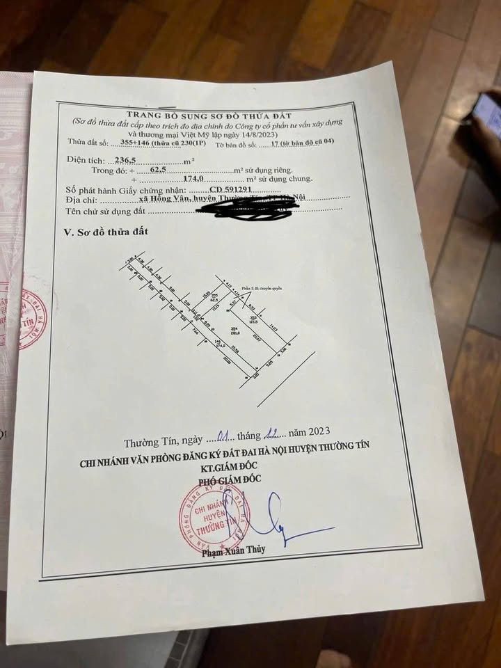 Đất Hồng Vân Thường Tín 62,5m² giá 3,1 tỷ - Sát chợ, vị trí đắc địa!