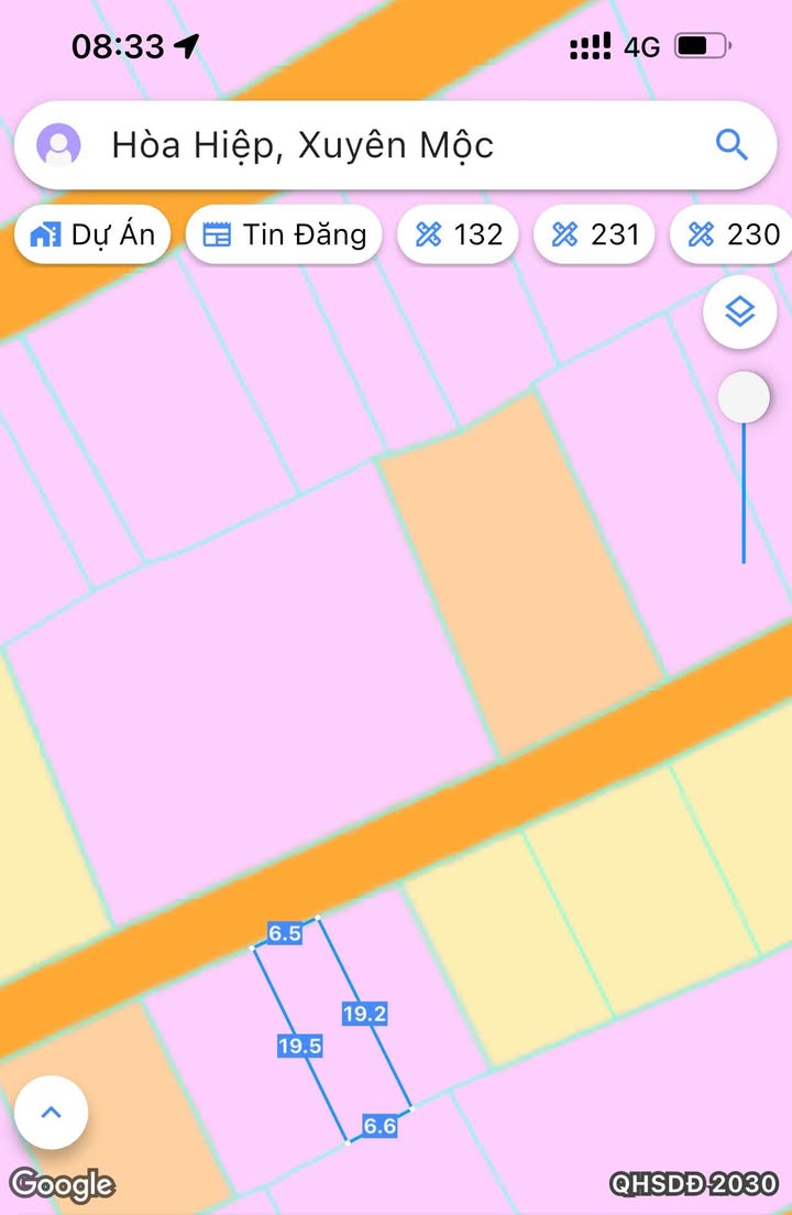 Đất nền Hòa Hiệp Xuyên Mộc 130m² giá chỉ 600 triệu - Cơ hội đầu tư tuyệt vời!