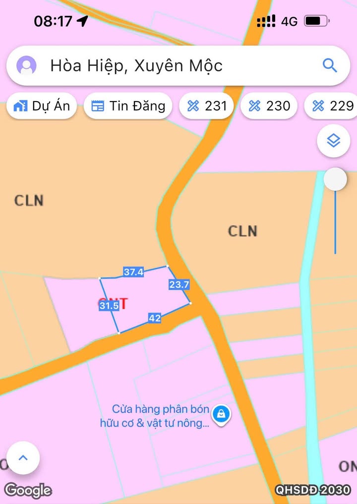 Đất nền Hòa Hiệp, Xuyên Mộc 1200m² giá 2.2 tỷ - Sổ hồng chính chủ, tiện làm nhà xưởng!