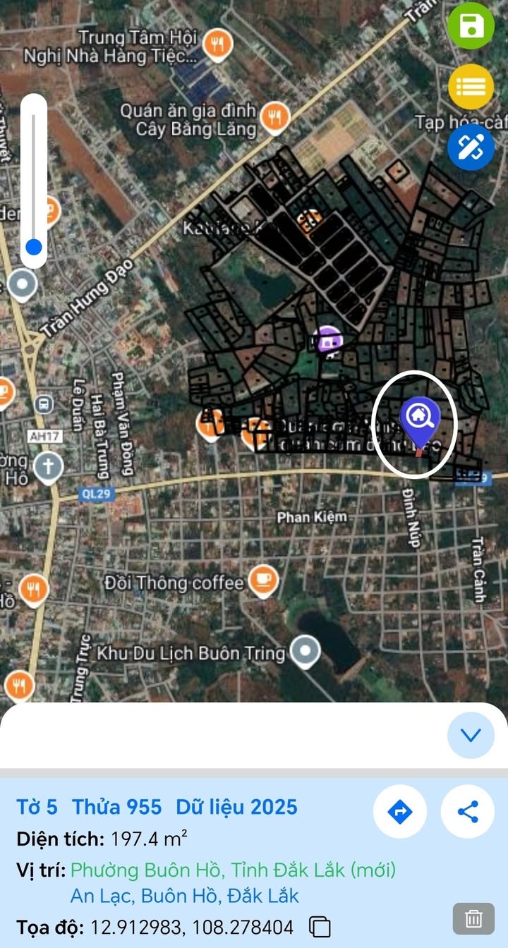 Đất nền mặt tiền đường Amiđoan, Buôn Hồ, Đắk Lắk 200m² giá chỉ 750 triệu - Đầu tư sinh lời ngay!