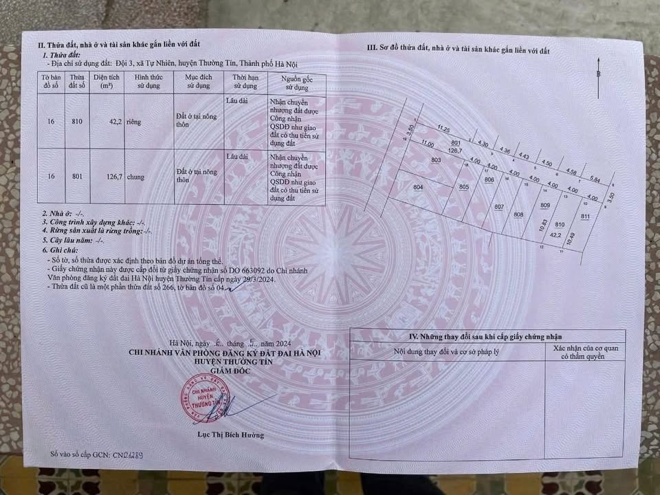 Bán đất Thường Tín 42.2m² giá 2.3 tỷ - Ô tô vào tận nơi!