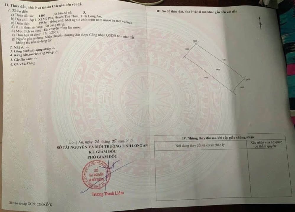 Đất vườn 3.842m² xã Mỹ Phú, Thủ Thừa giá 4.999 tỷ - Tiềm năng đầu tư lớn!