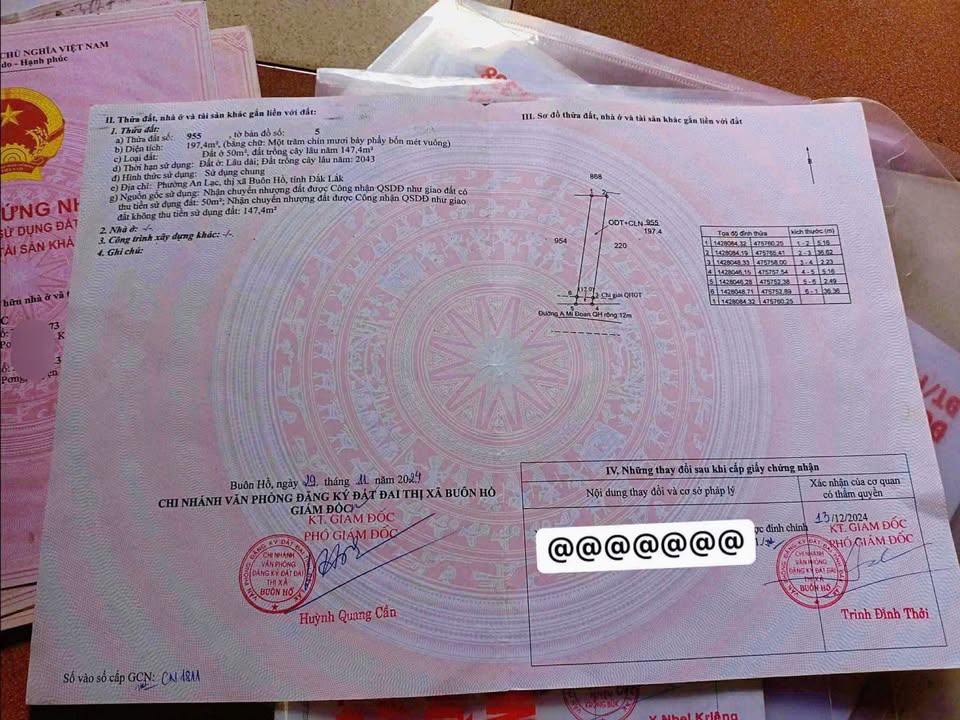 Đất nền mặt tiền đường A Mí Đoan - Buôn Hồ 200m² giá 750 triệu - Cơ hội đầu tư sinh lời!