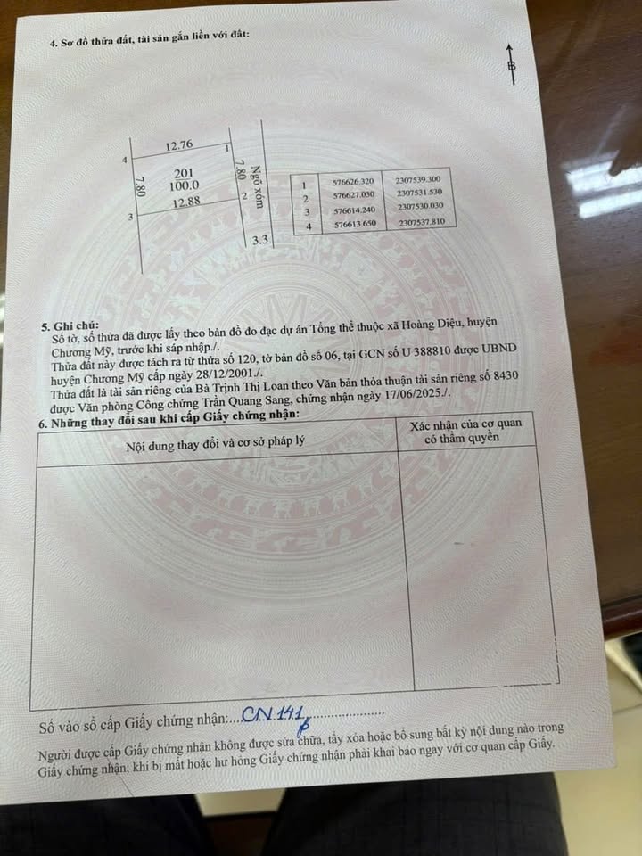 Lô đất đẹp 100m² tại Quảng Bị, Chương Mỹ - Giá chỉ 2.1 tỷ, đầu tư sinh lời ngay!