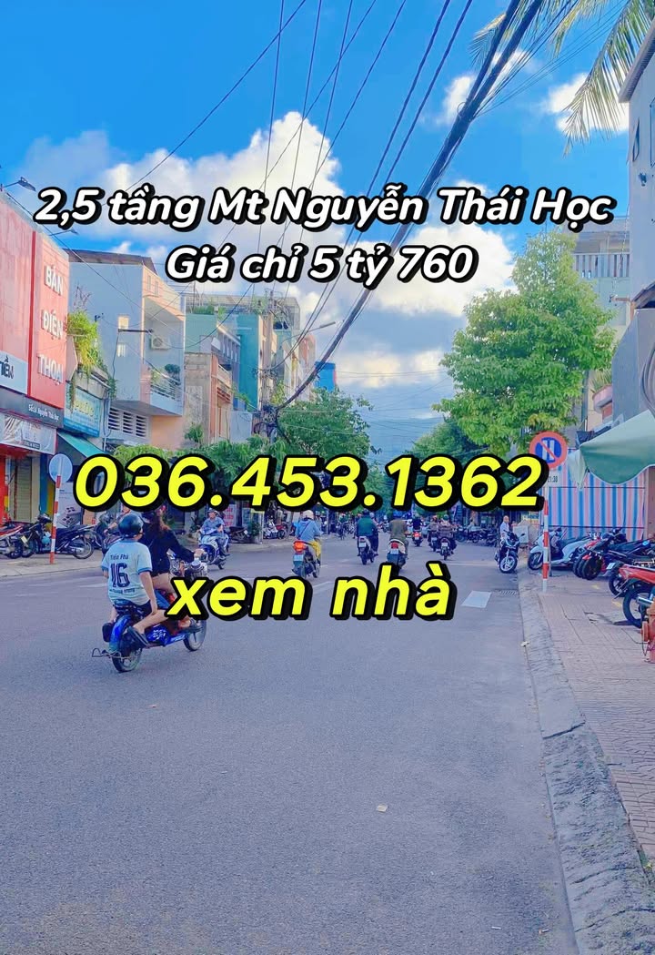 Nhà mặt tiền Nguyễn Thái Học, Quy Nhơn 30m² giá 5.76 tỷ - Kinh doanh sầm uất!