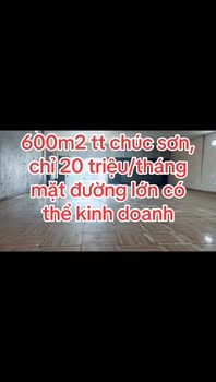 Kho cho thuê tại Chúc Sơn, Chương Mỹ 600m² - Giá chỉ 20 triệu/tháng!