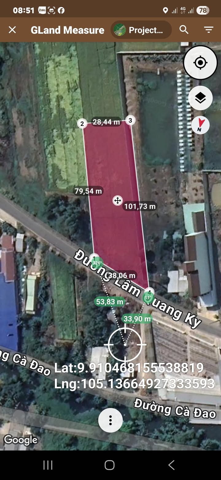 Đất mặt tiền Lâm Quang Ky, Châu Thành, Kiên Giang 3000m² - Giá chỉ 900 triệu!