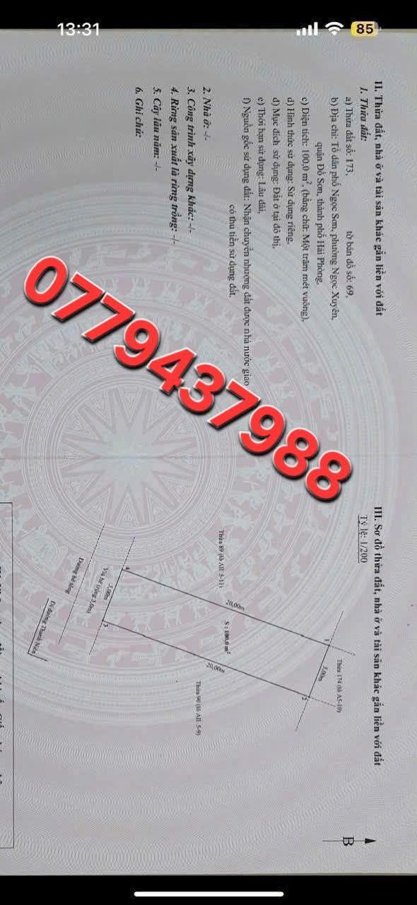 Đất nền Đồ Sơn Hải Phòng 100m² giá 2.55 tỷ - Đầu tư sinh lời không thể bỏ lỡ!