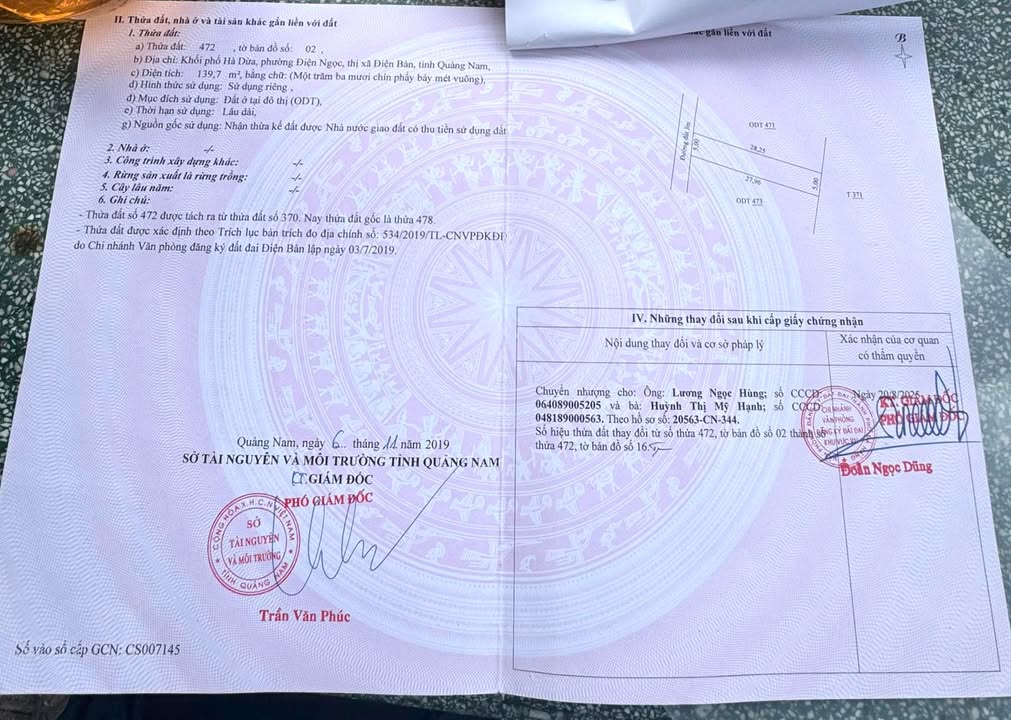 Đất ở đô thị Điện Bàn Đông, Đà Nẵng 139.7m² giá 1.9 tỷ - Sổ hồng chính chủ, thương lượng ngay!