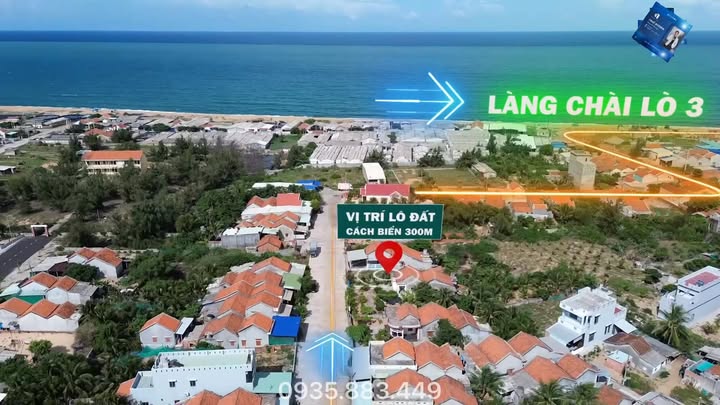 Đất nền ven biển Lò 3, Đông Hòa, 279m², giá 3.99 tỷ - Sở hữu vị trí đắc địa ngay sát biển!