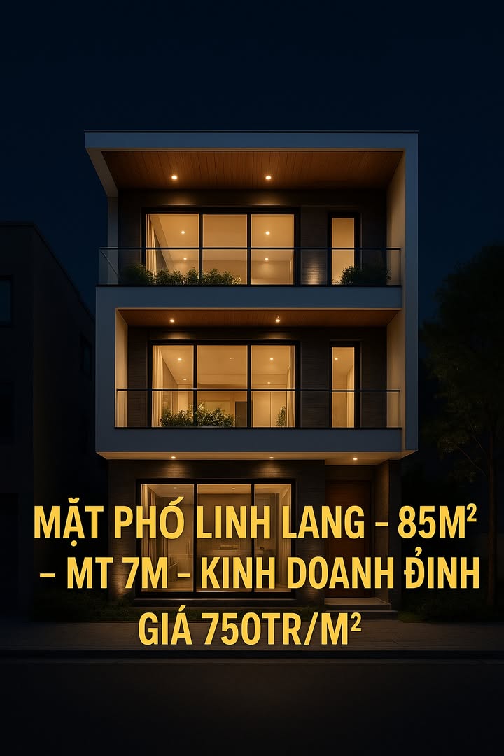 Nhà mặt phố Linh Lang 85m² giá 63.75 tỷ - Vị trí kim cương hiếm có!