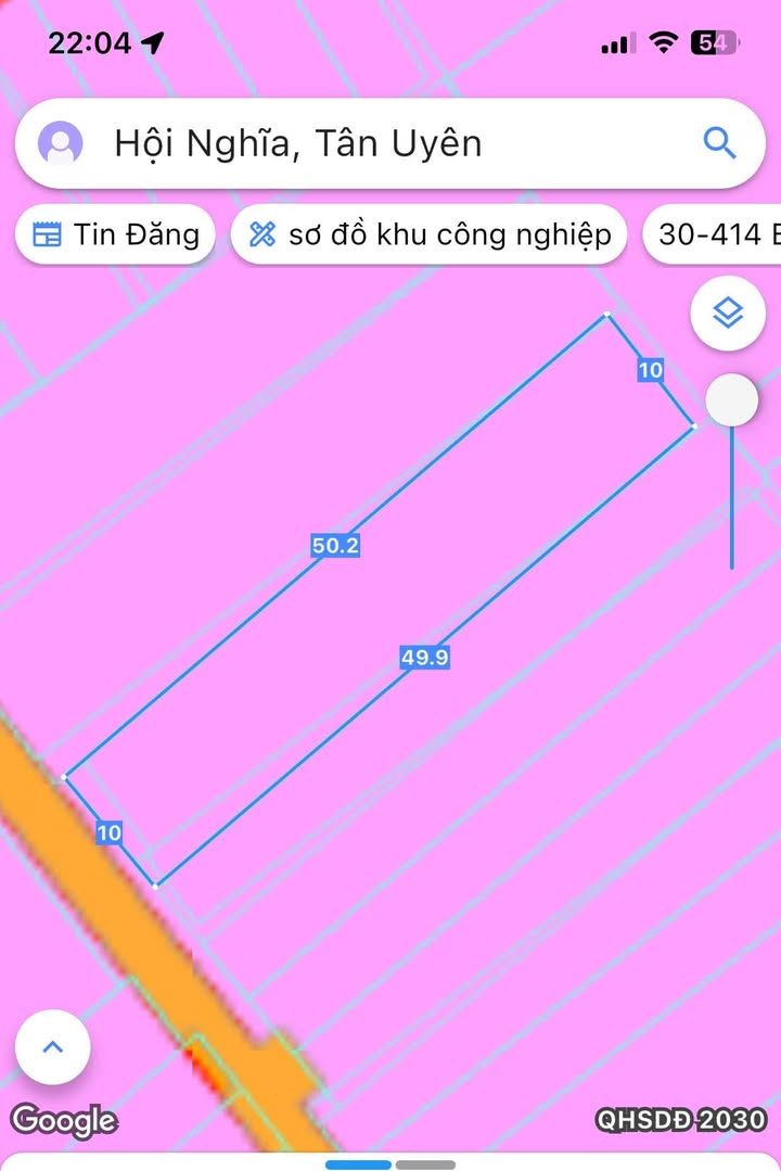 Đất thổ cư 500m² phường Hội Nghĩa, Tân Uyên - Gần đường DT746, giá thỏa thuận hấp dẫn!