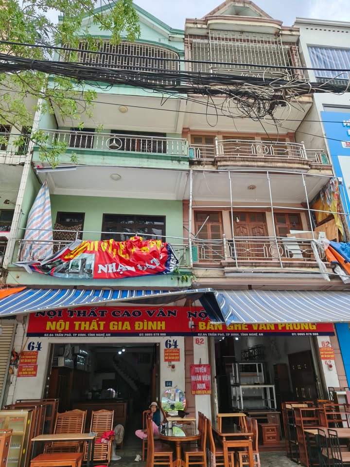 Cho thuê nhà kinh doanh mặt tiền 64 Trần Phú, Vinh - Vị trí đắc địa, thỏa thuận giá